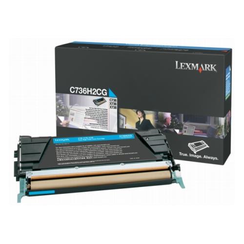 Lexmark tonerio kasetė žydra (C736H2CG / 0C736H2CG)