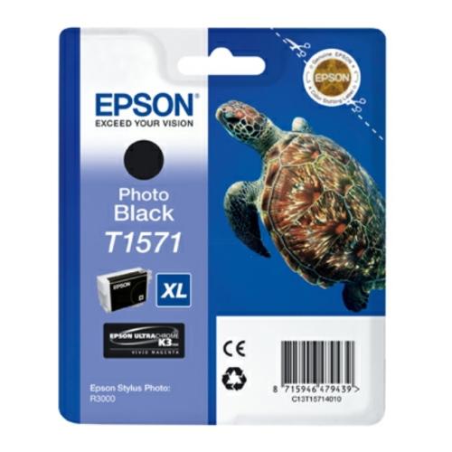 Epson spausdinimo kasetė juoda nuotrauka (C13T15714010 / T1571)