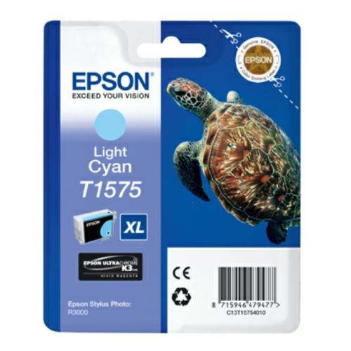 Epson spausdinimo kasetė žydra nuotrauka (C13T15754010 / T1575)