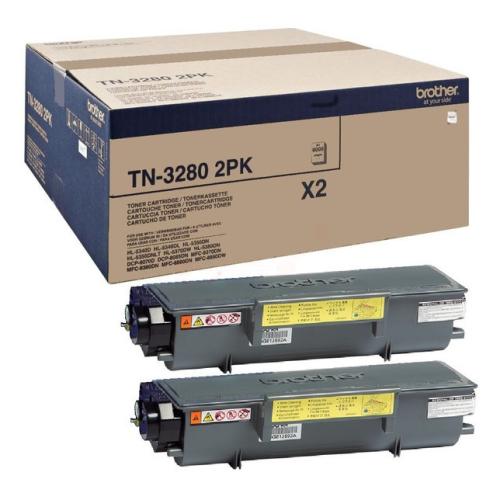 Brother tonerio kasetė juoda (TN32802PK / TN3280TWIN) (Dviguba pakuotė)