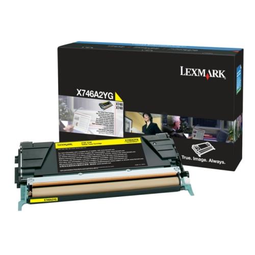 Lexmark tonerio kasetė geltona (X746A2YG / 0X746A2YG)