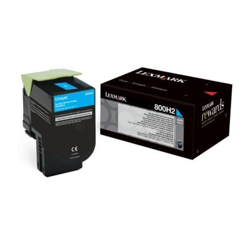 Lexmark tonerio kasetė žydra (80C0H20 / 800H2)