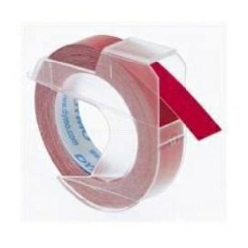 Dymo antspaudo juosta balta ant raudona (S0898150), 9mm