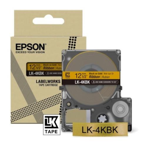 Epson spausdintuvo juosta juoda / auksas (C53S654001 / LK4KBK)