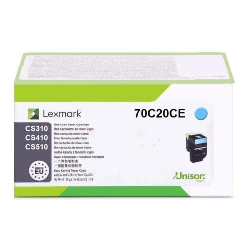 Lexmark tonerio kasetė žydra (70C20CE / 702C)