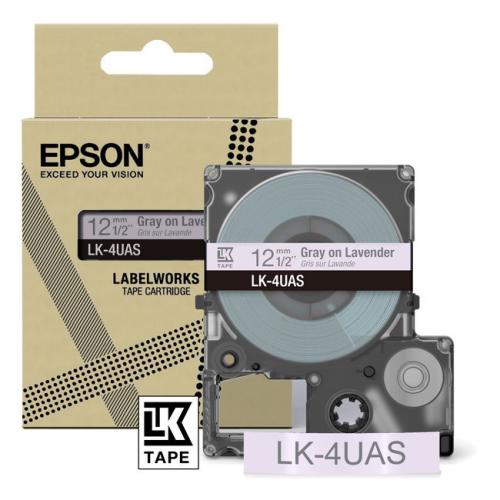 Epson etiketės gray/purple (C53S672107 / LK4UAS)