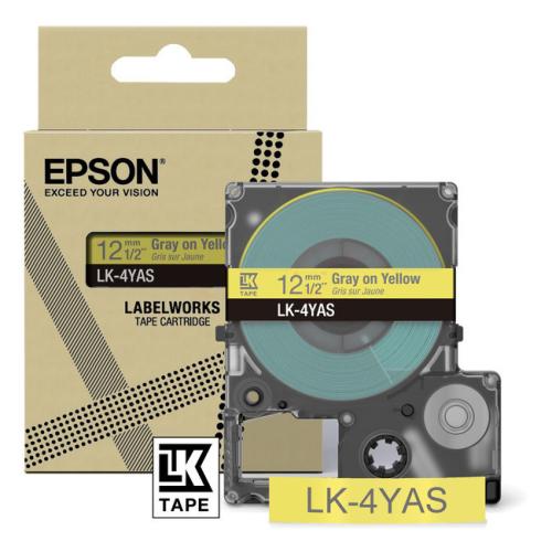Epson etiketės gray/yellow (C53S672104 / LK4YAS)