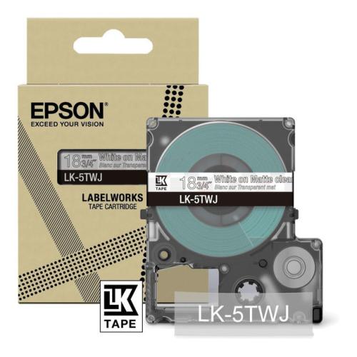 Epson etiketės permatomas / balta (C53S672069 / LK5TWJ)