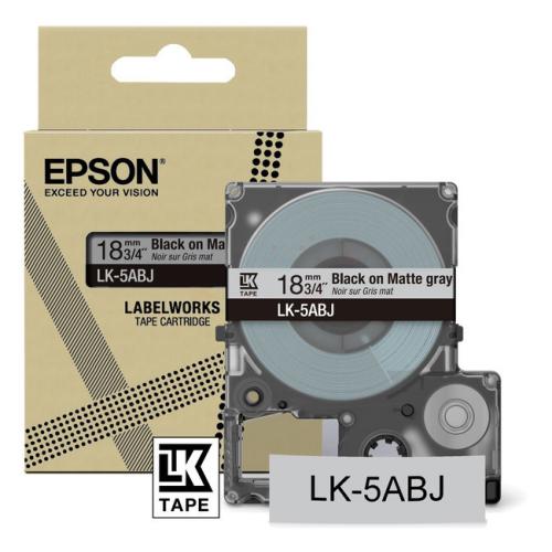 Epson etiketės juoda / pilka (C53S672087 / LK5ABJ)