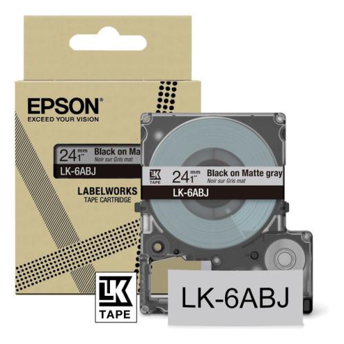 Epson etiketės juoda / pilka (C53S672088 / LK6ABJ)